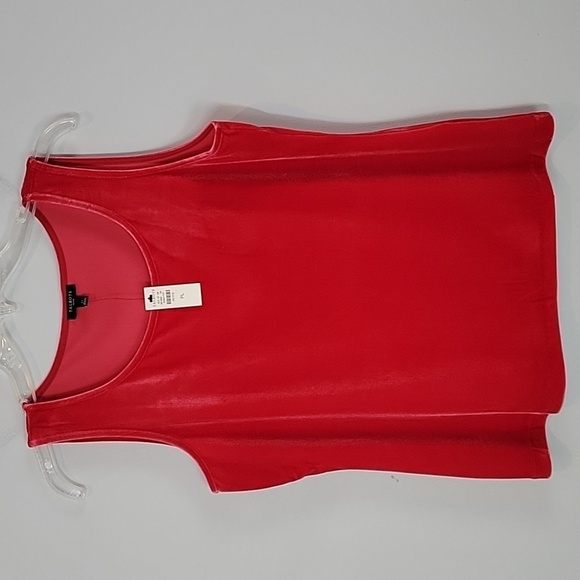 Talbots red velvet tank top - Picture 2 of 6